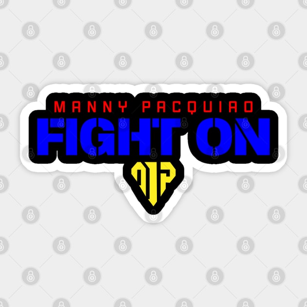 Manny Pacquiao Fight On Sticker by cagerepubliq